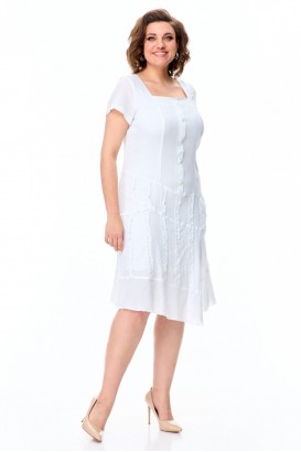 Платье Abbi 1029 белый хлопок