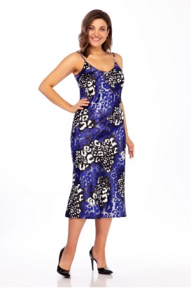 Платье LaKona 1445 Синий + черный