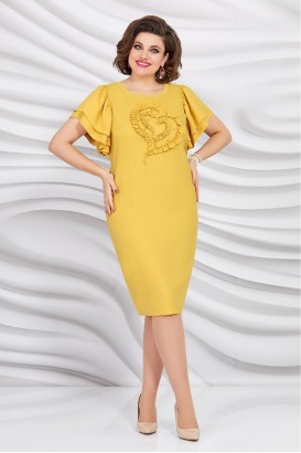 Платье Mira Fashion 5404  Желтый