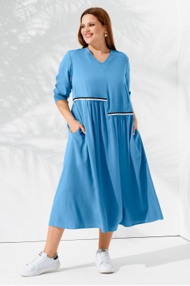 Платье PANDA 86080w  Голубой