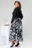 Платье Romanovich style 1-2468 Чёрный + белый